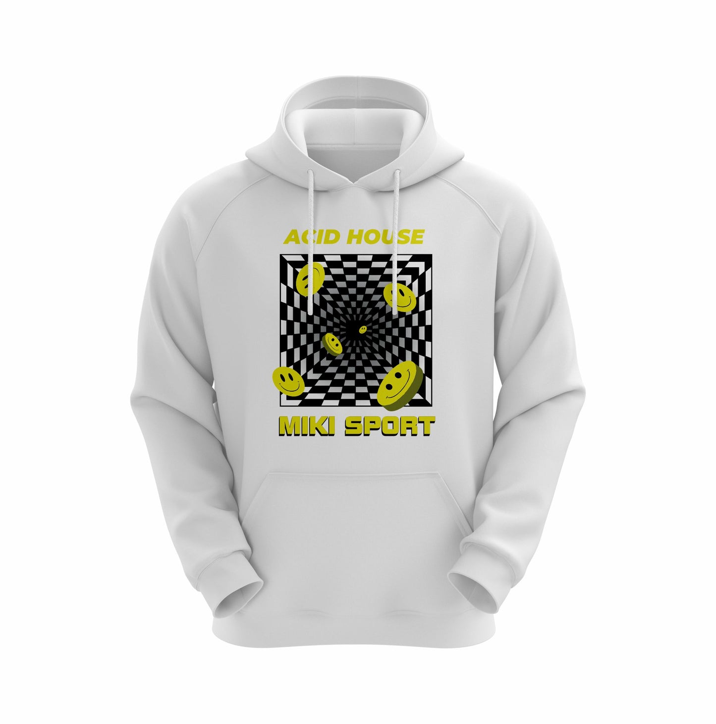 Miki Sport 3D Smiley Hoodie – Stay Happy in Style
