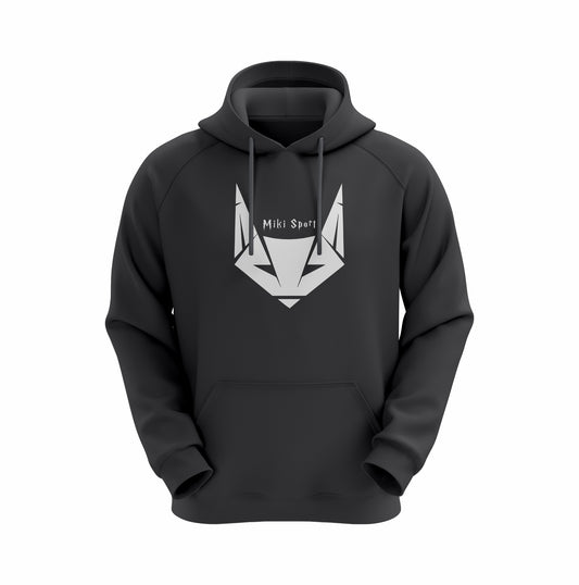 Miki Sport Premium Cotton Fleece Hoodie – Jet Black