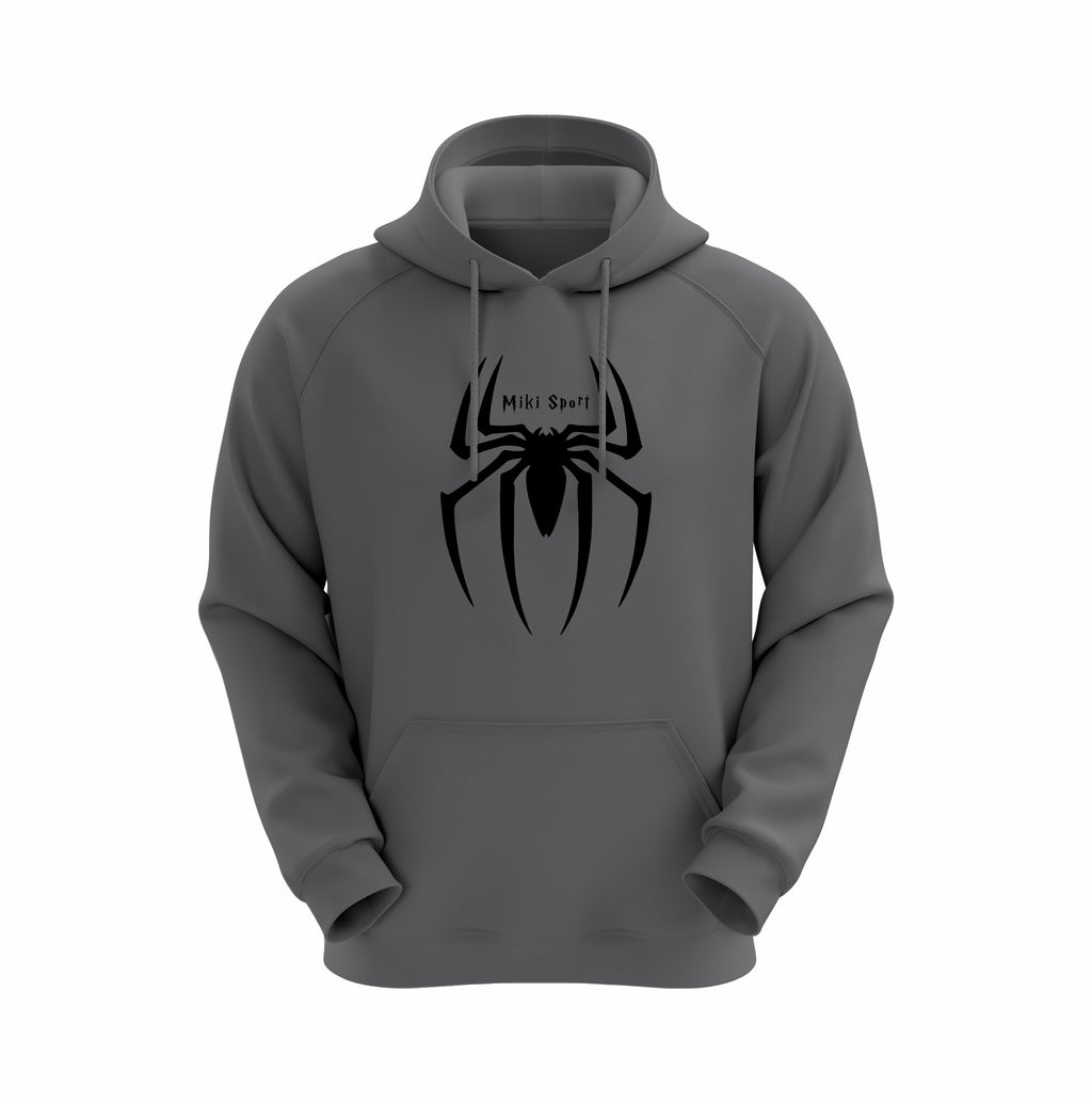 Miki Sport Essential Cotton Fleece Hoodie – Grey