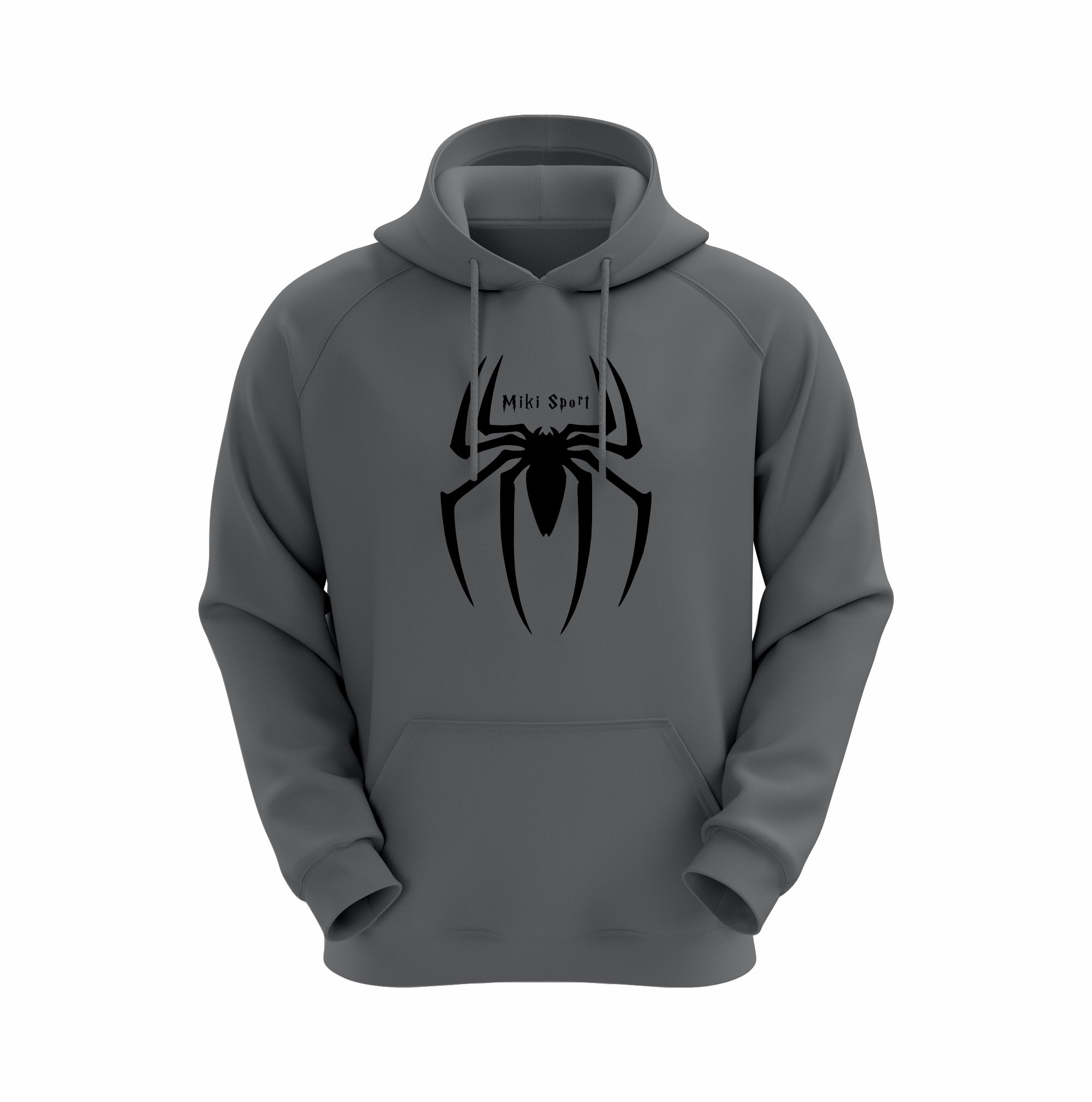 Miki Sport Essential Cotton Fleece Hoodie – Grey