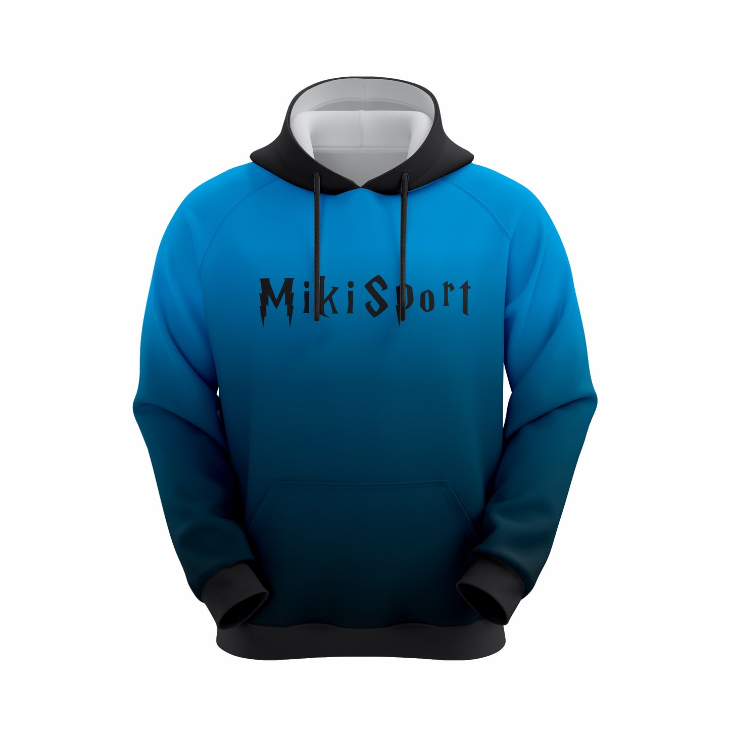 Dynamic Shades. Sporty Vibes. The Blue & Black Fade Hoodie.