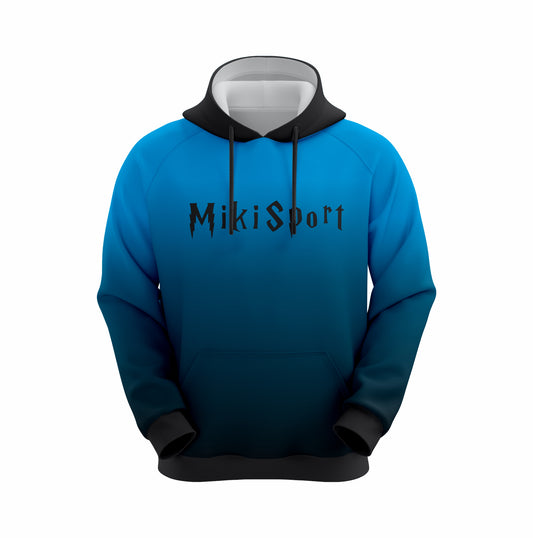 Dynamic Shades. Sporty Vibes. The Blue & Black Fade Hoodie.